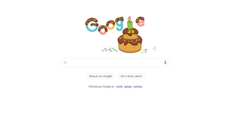 Google cumple 23 años y lo celebra con un Doodle muy especial